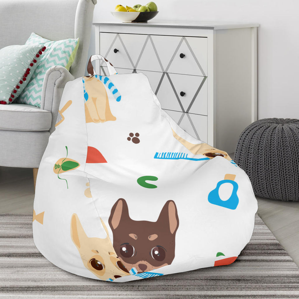 Cute Chihuahua Dog Pattern Bean Bag Cover