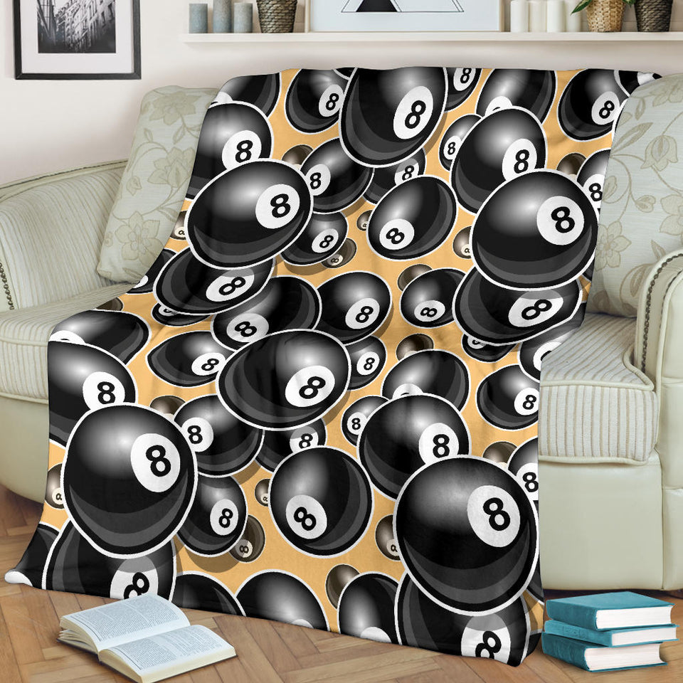 Billiard Ball Pattern Print Design 04 Premium Blanket