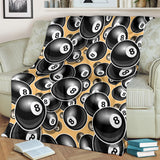 Billiard Ball Pattern Print Design 04 Premium Blanket