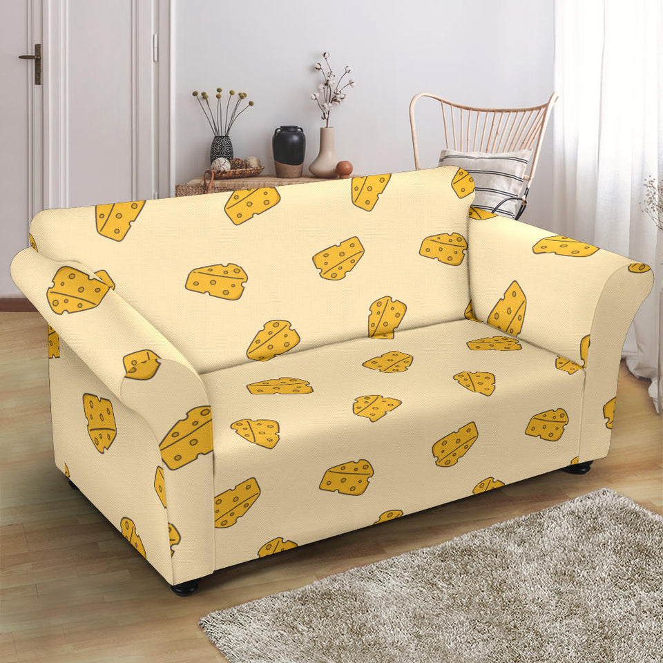 Cheese Pattern Loveseat Couch Slipcover