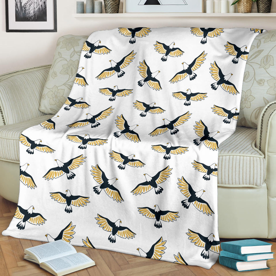 Eagle Pattern Print Design 03 Premium Blanket