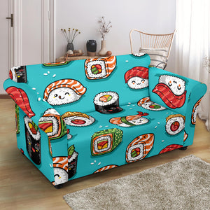 Cute Sushi Pattern Loveseat Couch Slipcover