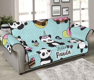 Cute baby panda pattern Sofa Cover Protector