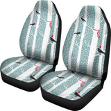 Crows Christmas Hat Scarf Universal Fit Car Seat Covers