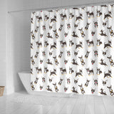 Chihuahua Dog Pattern Shower Curtain Fulfilled In US