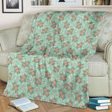 Hippopotamus Pattern Print Design 02 Premium Blanket