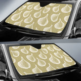 Garlic Design Pattern Car Sun Shade