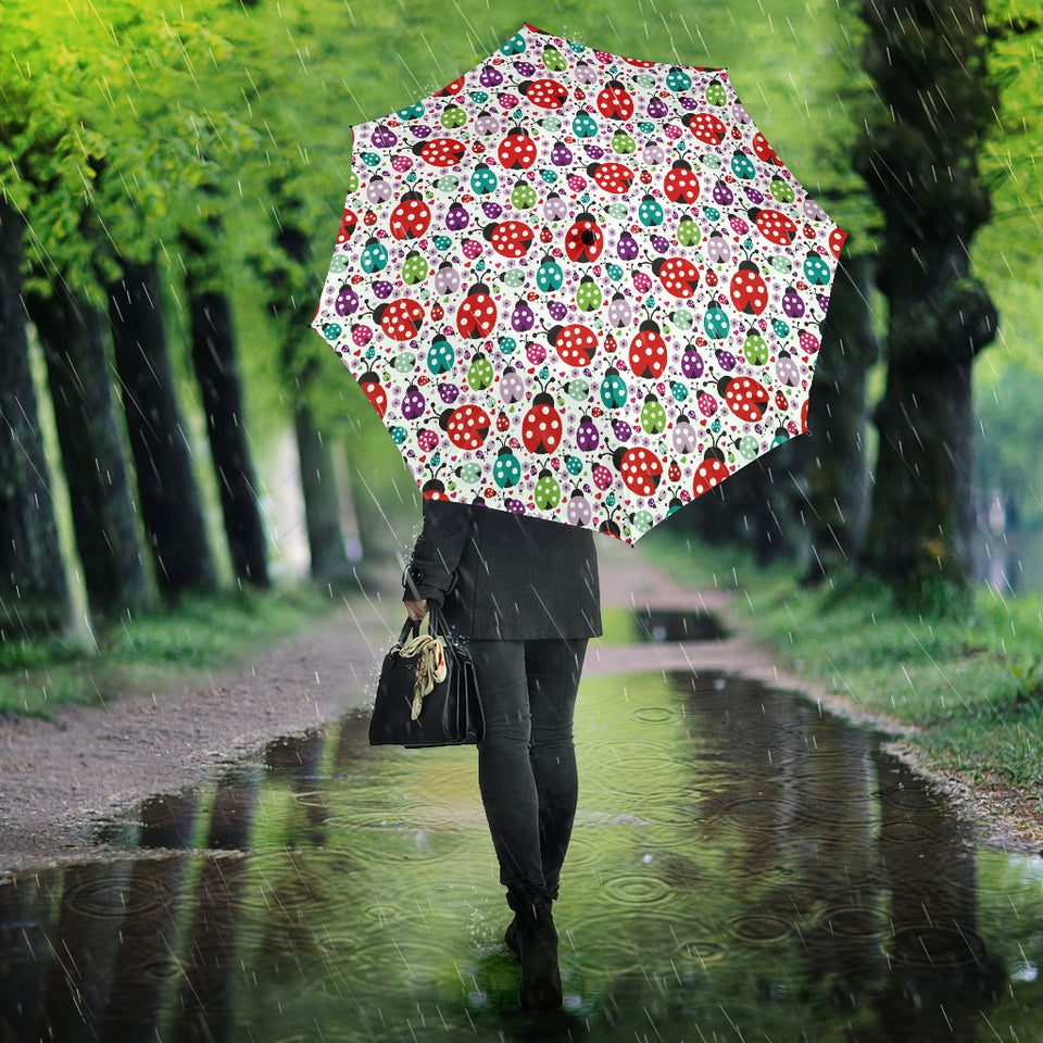 Ladybug Pattern Print Design 03 Umbrella