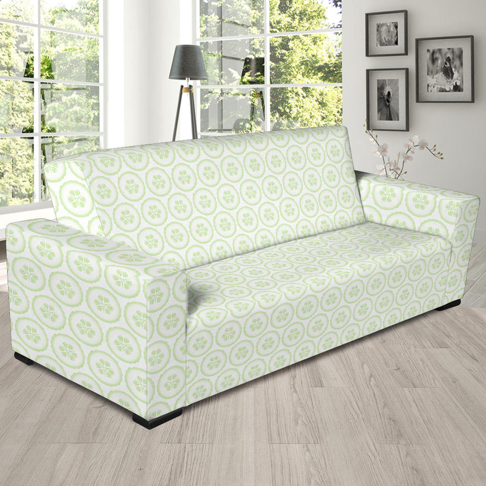 Cucumber Pattern Background Sofa Slipcover