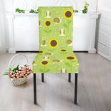 Snail Pattern Print Design 01 Dining Chair Slipcover