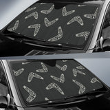 Hand Drawn Boomerang Australian Aboriginal Ornament Car Sun Shade