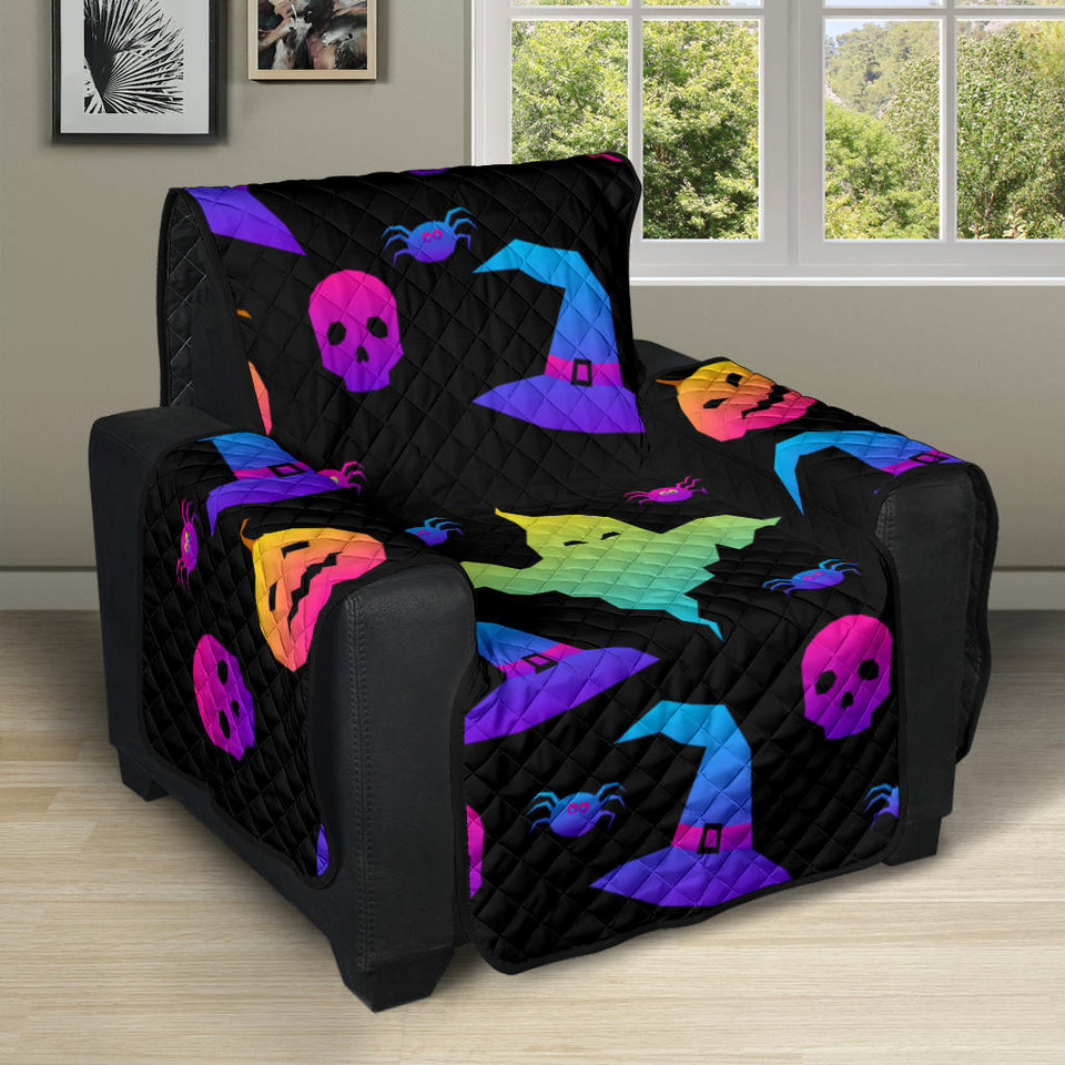 Colorful halloween background Recliner Cover Protector