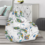 Peacock Feather Pattern Bean Bag Cover