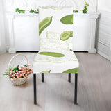 Cucumber Sketch Pattern Dining Chair Slipcover