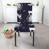 Chihuahua Space Helmet. Astronaut Pattern Dining Chair Slipcover