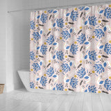 Cute Peacock Pattern Shower Curtain Fulfilled In US