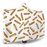 French Fries Potato Pattern Hooded Blanket