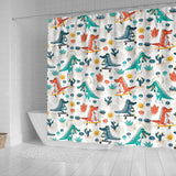 Cute Crocodile Pattern Shower Curtain Fulfilled In US