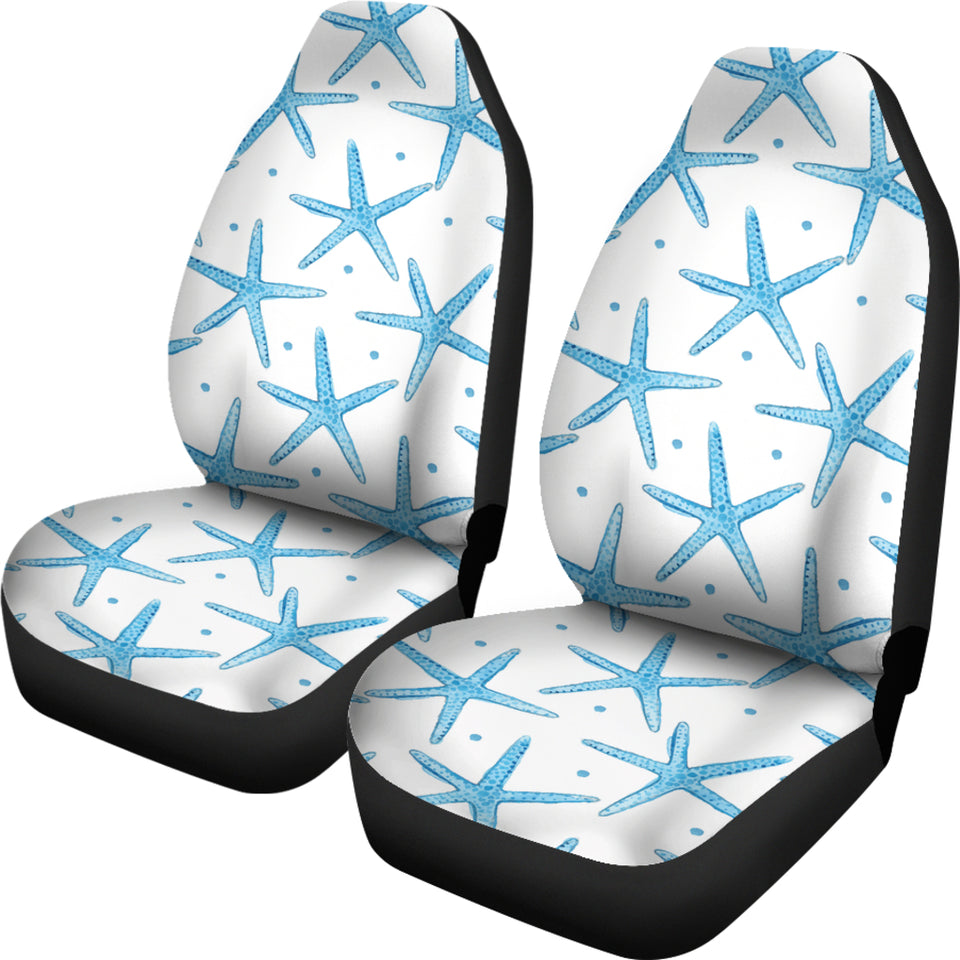 Watercolor Starfish Pattern  Universal Fit Car Seat Covers