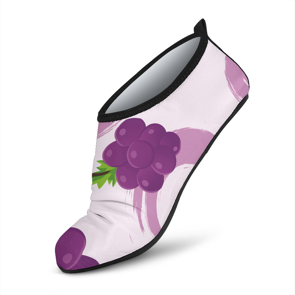 Cute Grape Pattern Aqua Shoes