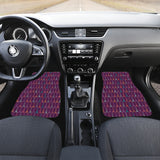 Eiffel Tower Pattern Print Design 05 Front Car Mats