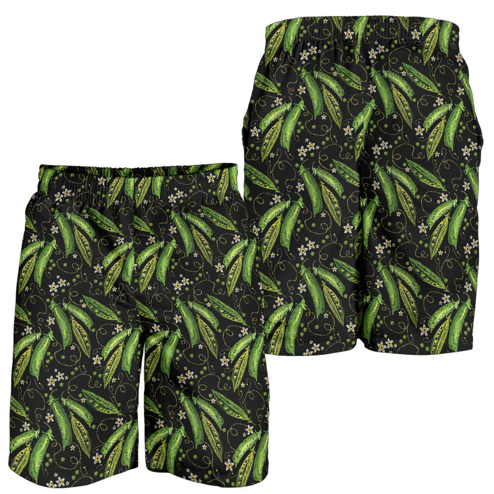 Green Peas Pattern Print Design 02 Men Shorts