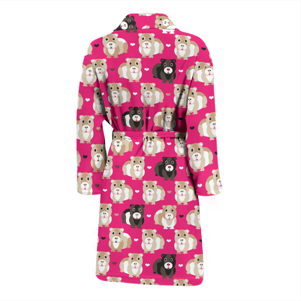 Guinea Pig Pattern Print Design 01 Men's Bathrobe