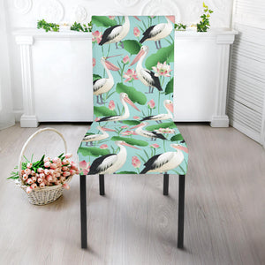 Pelican Pattern Print Design 01 Dining Chair Slipcover