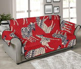 Zebra abstract red background Sofa Cover Protector