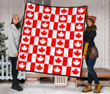 Canada Pattern Print Design 05 Premium Quilt