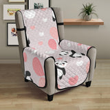 Cute panda ballon heart pattern Chair Cover Protector