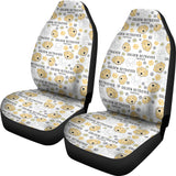 Golden Retriever Pattern Print Design 04 Universal Fit Car Seat Covers
