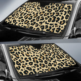 Leopard Print Design Pattern Car Sun Shade