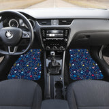 Music Notes Pattern Print Design 03 Front Car Mats