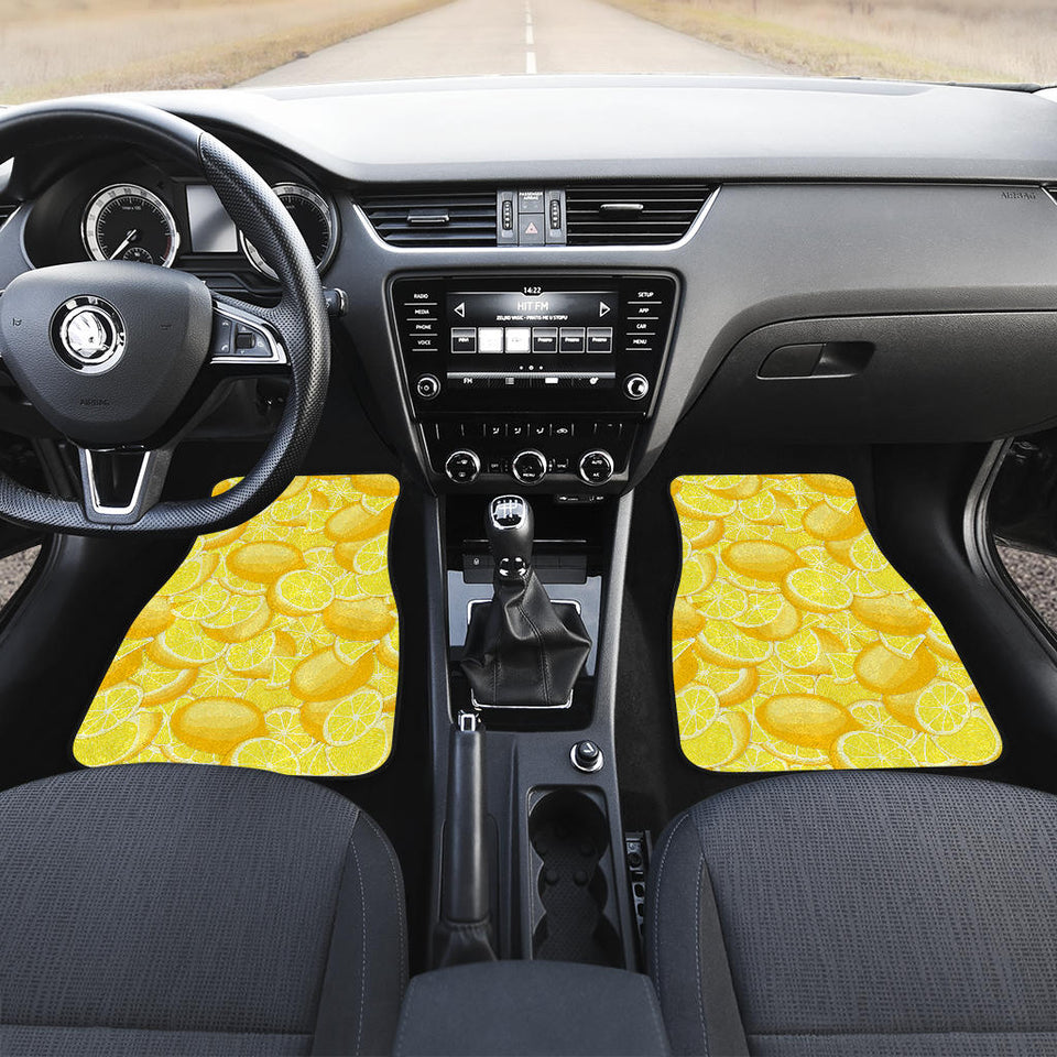 Lemon Pattern Front Car Mats