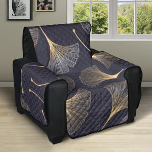 Gold ginkgo leaves Recliner Cover Protector