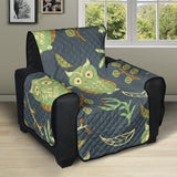 Cute owls leaves pattern Recliner Cover Protector