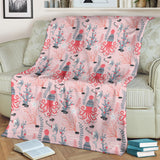 Octopus Winter Hat Garland Fish Candy Seaweed Coral Starfish Premium Blanket