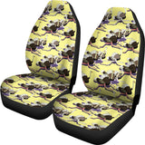 Ostrich Pattern Print Design 04 Universal Fit Car Seat Covers