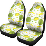 Durian Pattern Background Universal Fit Car Seat Covers