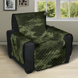Digital Green camo camouflage pattern Recliner Cover Protector
