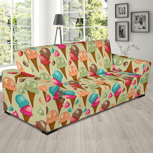 Colorful Ice Cream Pattern Sofa Slipcover