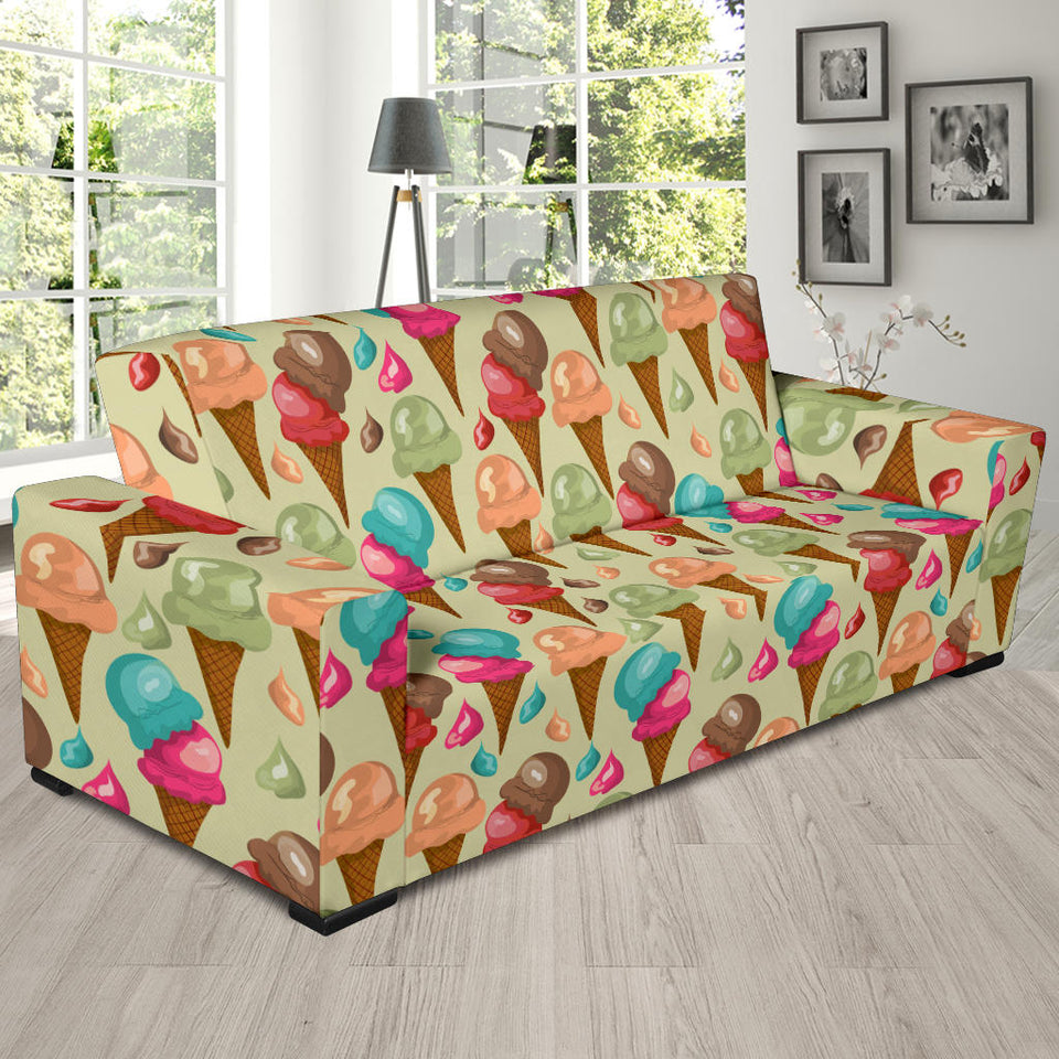 Colorful Ice Cream Pattern Sofa Slipcover
