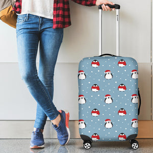 Cute Penguin Christmas Snow Pattern Cabin Suitcases Luggages