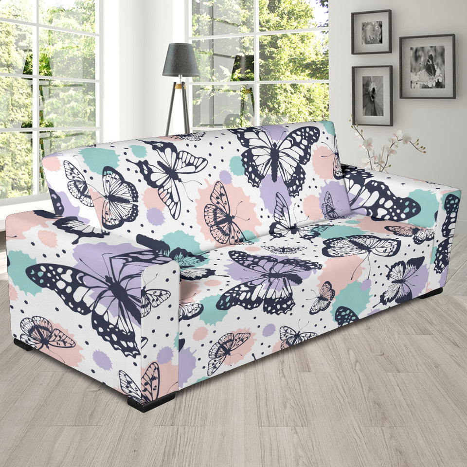Butterfly Pattern Sofa Slipcover