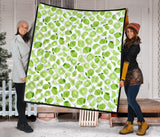 Lime Design Pattern Premium Quilt