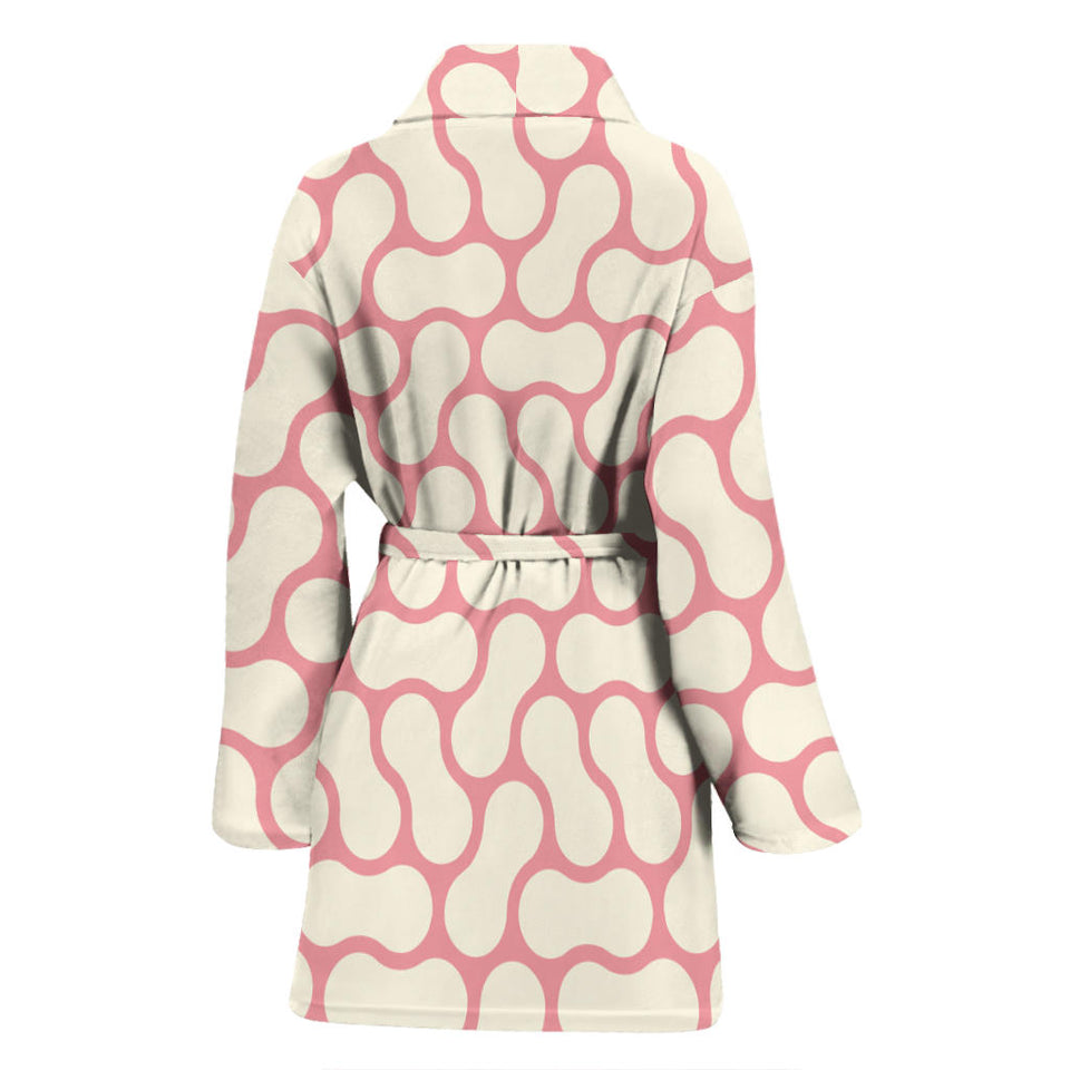 Peanuts Texture Pattern Women'S Bathrobe