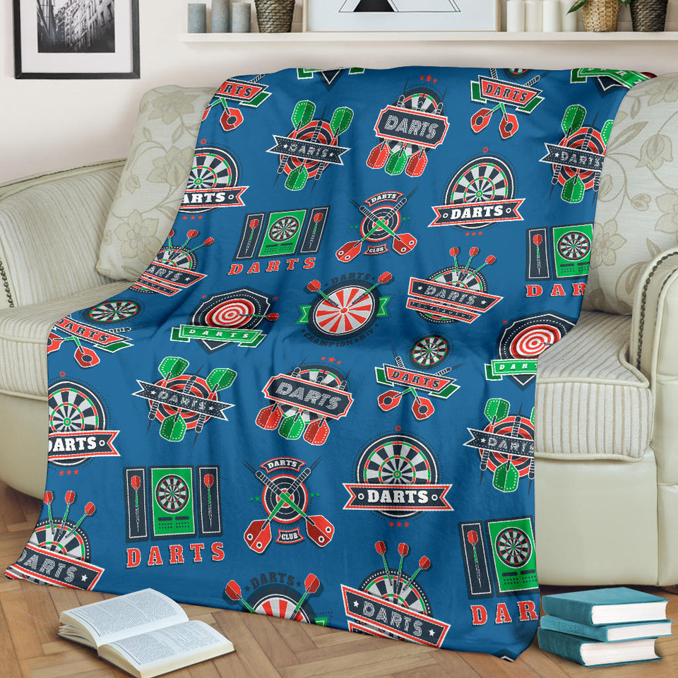 Darts Pattern Print Design 02 Premium Blanket