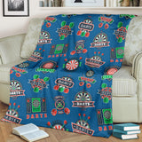 Darts Pattern Print Design 02 Premium Blanket