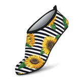 Sunflowers Ribbon Background Aqua Shoes